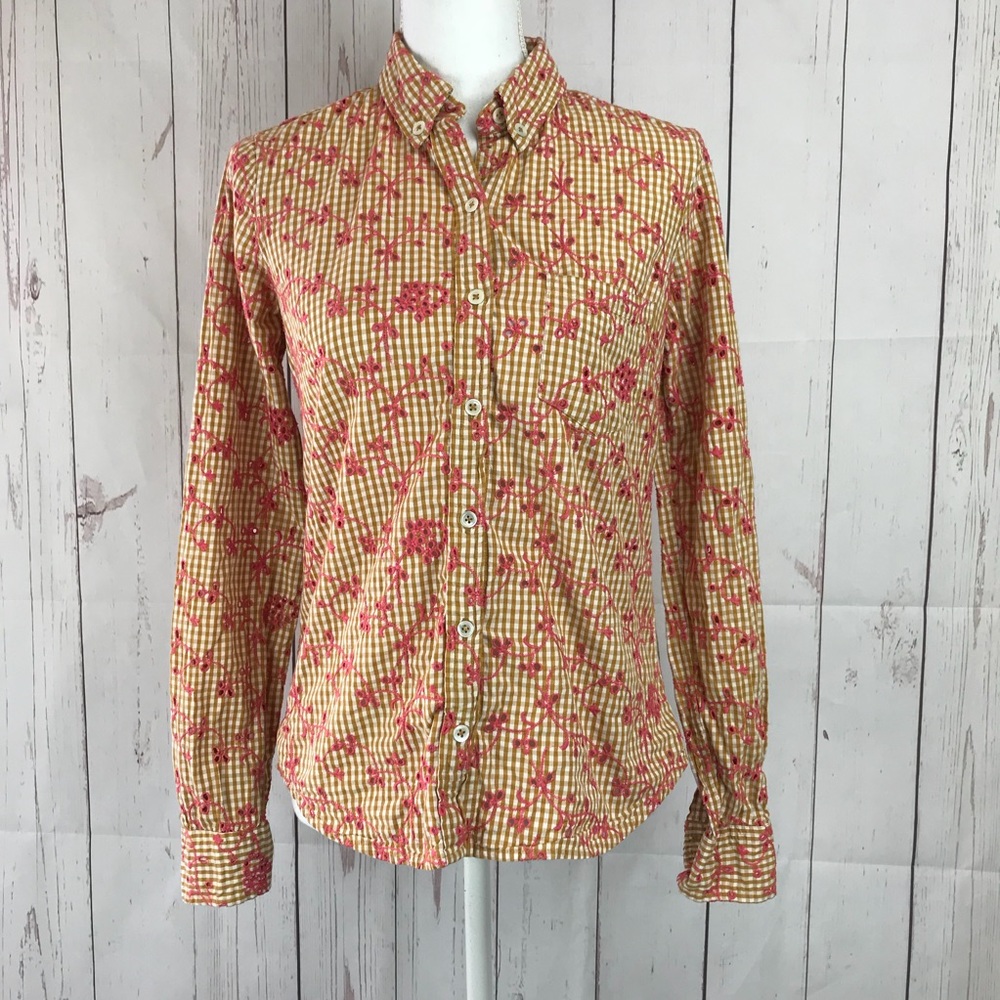 🛍 Anthropologie Odille Button Down Shirt Size 6